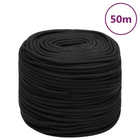 Deep black polypropylene boat rope 6 mm 50 m by vidaXL, Ropes and metal cords - Ref: Foro24-152497, Price: 19,99 €, Discount: %