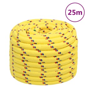 Cuerda de barco polipropileno amarillo 20 mm 25 m de vidaXL, Sogas y cuerdas metálicas - Ref: Foro24-152632, Precio: 39,40 €,...