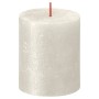 Bolsius Shimmer rustic candles 4 units ivory 80x68 mm by Bolsius, Candles - Ref: Foro24-440879, Price: 20,81 €, Discount: %