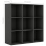 Estantería madera de ingeniería gris 98x29x97,5 cm de vidaXL, Librerías y estanterías - Ref: Foro24-801127, Precio: 93,61 €, ...