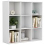 Weißes Regal aus Holzwerkstoff, 98 x 29 x 97,5 cm von vidaXL, Bücherregale und Regale - Ref: Foro24-801125, Preis: 72,96 €, R...