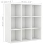 Weißes Regal aus Holzwerkstoff, 98 x 29 x 97,5 cm von vidaXL, Bücherregale und Regale - Ref: Foro24-801125, Preis: 72,96 €, R...