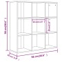 Sonoma oak engineered wood shelf 98x29x97.5 cm by vidaXL, Bookcases and shelves - Ref: Foro24-801128, Price: 78,99 €, Discoun...