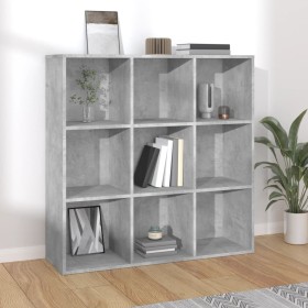 Concrete gray engineered wood shelf 98x29x97.5 cm by vidaXL, Bookcases and shelves - Ref: Foro24-801129, Price: 63,69 €, Disc...