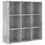 Estantería madera de ingeniería gris hormigón 98x29x97,5 cm de vidaXL, Librerías y estanterías - Ref: Foro24-801129, Precio: ...