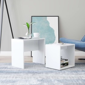 White plywood coffee table set 48x30x45cm by vidaXL, Coffee table - Ref: Foro24-802885, Price: 35,11 €, Discount: %