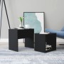 Set of black plywood coffee tables 48x30x45cm by vidaXL, Coffee table - Ref: Foro24-802886, Price: 35,11 €, Discount: %