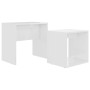 Set of glossy white plywood coffee tables 48x30x45cm by vidaXL, Coffee table - Ref: Foro24-802891, Price: 48,62 €, Discount: %