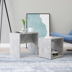 Set of concrete gray plywood coffee tables 48x30x45cm by vidaXL, Coffee table - Ref: Foro24-802889, Price: 31,24 €, Discount: %