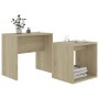 Set of oak-colored plywood coffee tables 48x30x45cm by vidaXL, Coffee table - Ref: Foro24-802888, Price: 33,03 €, Discount: %