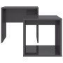 Glossy gray plywood center table set 48x30x45 cm by vidaXL, Coffee table - Ref: Foro24-802893, Price: 34,05 €, Discount: %