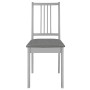 Dining chairs with solid gray wood cushions, 4 units by vidaXL, dining chairs - Ref: Foro24-247639, Price: 186,99 €, Discount: %