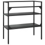 Black iron washbasin structure 79x38x83 cm by vidaXL, bathroom vanities - Ref: Foro24-338489, Price: 64,25 €, Discount: %