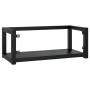 Estructura de lavabo suspendido hierro negro 79x38x31 cm de vidaXL, Tocadores de baño - Ref: Foro24-338495, Precio: 61,21 €, ...