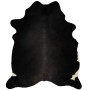 Alfombra de piel de vaca auténtica negro 150x170 cm de vidaXL, Alfombras - Ref: Foro24-284341, Precio: 194,99 €, Descuento: %