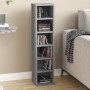 Sonoma gray plywood CD shelf 21x20x88 cm by vidaXL, CD and DVD storage - Ref: Foro24-815073, Price: 31,01 €, Discount: %