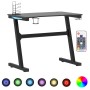 Gaming desk with Z-shaped black LED legs 90x60x75 cm by vidaXL, Desks - Ref: Foro24-325418, Price: 118,47 €, Discount: %