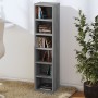 Sonoma gray plywood CD shelf 21x20x88 cm by vidaXL, CD and DVD storage - Ref: Foro24-815073, Price: 31,01 €, Discount: %