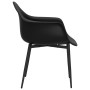 Dining chairs 2 units black PP by vidaXL, dining chairs - Ref: Foro24-338076, Price: 141,36 €, Discount: %