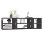 Glossy gray plywood wall shelf 102x30x29 cm by vidaXL, Shelves and shelves - Ref: Foro24-806264, Price: 52,30 €, Discount: %