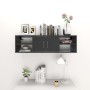 Glossy gray plywood wall shelf 102x30x29 cm by vidaXL, Shelves and shelves - Ref: Foro24-806264, Price: 52,30 €, Discount: %