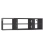 Glossy gray plywood wall shelf 102x30x29 cm by vidaXL, Shelves and shelves - Ref: Foro24-806264, Price: 52,30 €, Discount: %