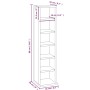 Sonoma gray plywood CD shelf 21x20x88 cm by vidaXL, CD and DVD storage - Ref: Foro24-815073, Price: 31,01 €, Discount: %