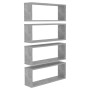 Cube wall shelf 4 pcs engineered wood concrete 60x15x23cm by vidaXL, Shelves and shelves - Ref: Foro24-807146, Price: 50,49 €...