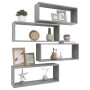 Cube wall shelf 4 pcs engineered wood concrete 60x15x23cm by vidaXL, Shelves and shelves - Ref: Foro24-807146, Price: 50,49 €...