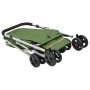 Zusammenklappbarer Hundekinderwagen, grüner Leinenstoff, 100 x 49 x 96 cm von vidaXL, Kinderwagen für Haustiere - Ref: Foro24...