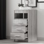 Gray Sonoma plywood chest of drawers 40x50x76 cm by vidaXL, Lockers and storage cabinets - Ref: Foro24-815094, Price: 75,43 €...