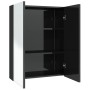 Armario de espejo de baño MDF negro brillante 60x15x75 cm de vidaXL, Tocadores de baño - Ref: Foro24-331524, Precio: 129,13 €...