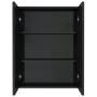 Armario de espejo de baño MDF negro brillante 60x15x75 cm de vidaXL, Tocadores de baño - Ref: Foro24-331524, Precio: 129,13 €...