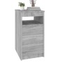 Gray Sonoma plywood chest of drawers 40x50x76 cm by vidaXL, Lockers and storage cabinets - Ref: Foro24-815094, Price: 75,43 €...