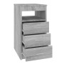 Gray Sonoma plywood chest of drawers 40x50x76 cm by vidaXL, Lockers and storage cabinets - Ref: Foro24-815094, Price: 75,43 €...