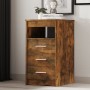 Smoked oak plywood chest of drawers 40x50x76cm by vidaXL, Lockers and storage cabinets - Ref: Foro24-815093, Price: 72,06 €, ...