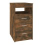 Smoked oak plywood chest of drawers 40x50x76cm by vidaXL, Lockers and storage cabinets - Ref: Foro24-815093, Price: 72,53 €, ...