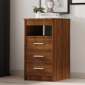 Brown oak plywood chest of drawers 40x50x76cm by vidaXL, Lockers and storage cabinets - Ref: Foro24-815095, Price: 85,70 €, D...