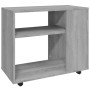 Sonoma gray plywood side table 70x35x55 cm by vidaXL, Side tables - Ref: Foro24-815106, Price: 52,10 €, Discount: %