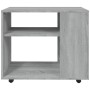 Sonoma gray plywood side table 70x35x55 cm by vidaXL, Side tables - Ref: Foro24-815106, Price: 52,10 €, Discount: %