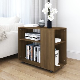 Side table made of brown oak plywood, measuring 70x35x55 cm. by vidaXL, Side tables - Ref: Foro24-815107, Price: 53,95 €, Dis...