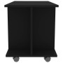 TV stand with wheels, engineered wood, black, 80x40x45 cm by vidaXL, TV Furniture - Ref: Foro24-800190, Price: 46,92 €, Disco...