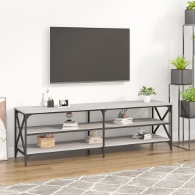 TV stand made of gray Sonoma plywood 160x40x50 cm by vidaXL, TV Furniture - Ref: Foro24-826732, Price: 66,99 €, Discount: %