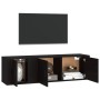 2-piece black plywood TV furniture set by vidaXL, TV Furniture - Ref: Foro24-3188423, Price: 95,12 €, Discount: %