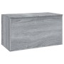 Baúl de almacenaje madera contrachapada gris Sonoma 84x42x46 cm de vidaXL, Baúles para juguetes - Ref: Foro24-815193, Precio:...