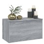 Baúl de almacenaje madera contrachapada gris Sonoma 84x42x46 cm de vidaXL, Baúles para juguetes - Ref: Foro24-815193, Precio:...