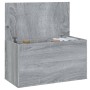 Baúl de almacenaje madera contrachapada gris Sonoma 84x42x46 cm de vidaXL, Baúles para juguetes - Ref: Foro24-815193, Precio:...