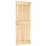 Puerta corredera con herrajes madera maciza de pino 80x210 cm de vidaXL, Puertas - Ref: Foro24-3203162, Precio: 161,43 €, Des...