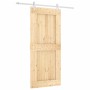 Sliding door with solid pine wood fittings 90x210 cm by vidaXL, Doors - Ref: Foro24-3203168, Price: 153,42 €, Discount: %