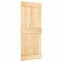 Puerta corredera con herrajes madera maciza de pino 85x210 cm de vidaXL, Puertas - Ref: Foro24-3203163, Precio: 169,35 €, Des...